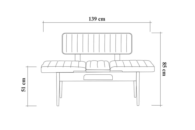 MUNDIN Förlängningsbar Matgrupp 129 cm Vit/Grå - Möbler - Matplats - Matgrupp & matbord med stolar