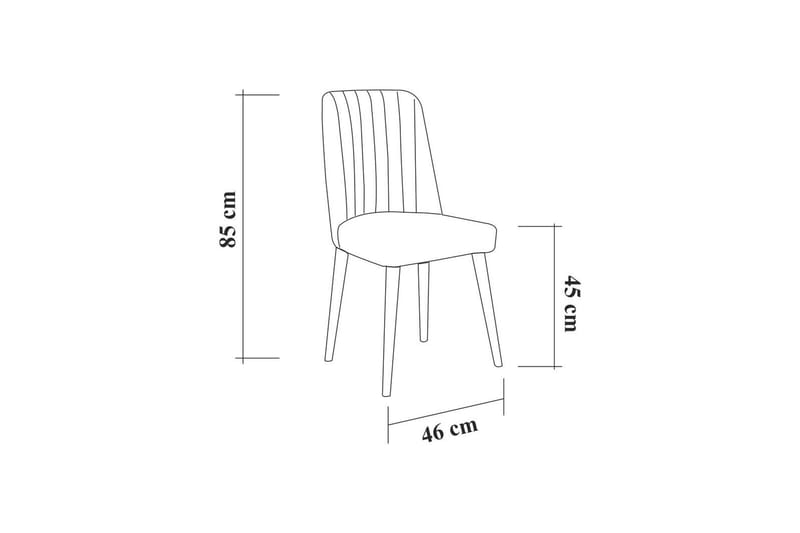 MUNDIN Förlängningsbar Matgrupp 129 cm Vit/Grå - Möbler - Matplats - Matgrupp & matbord med stolar