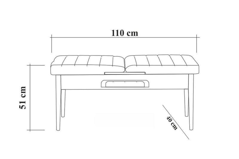 ZEDRICK Matgrupp 4 delar 75 cm Vit - Möbler - Matplats - Matgrupp & matbord med stolar