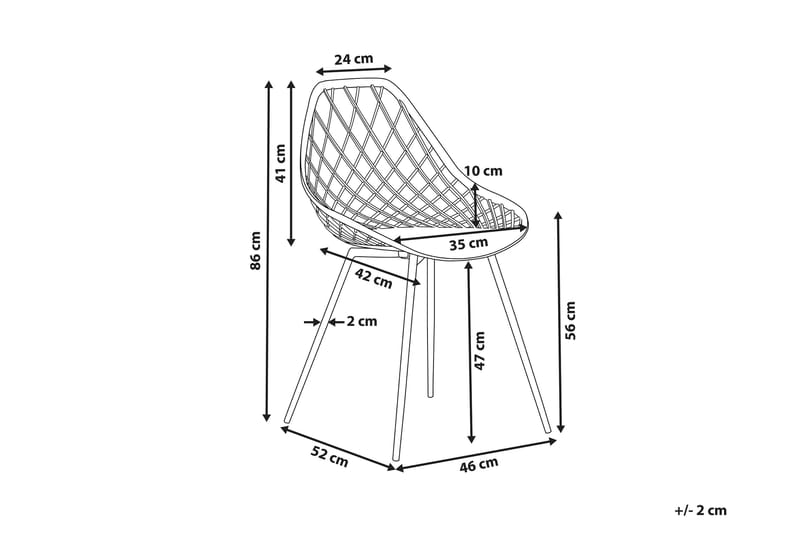 AITON Stol 2-pack Vit - Möbler - Matplats - Matstol & köksstol