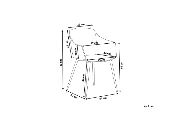 AKIDA Stol 2-pack Svart - Möbler - Matplats - Matstol & köksstol