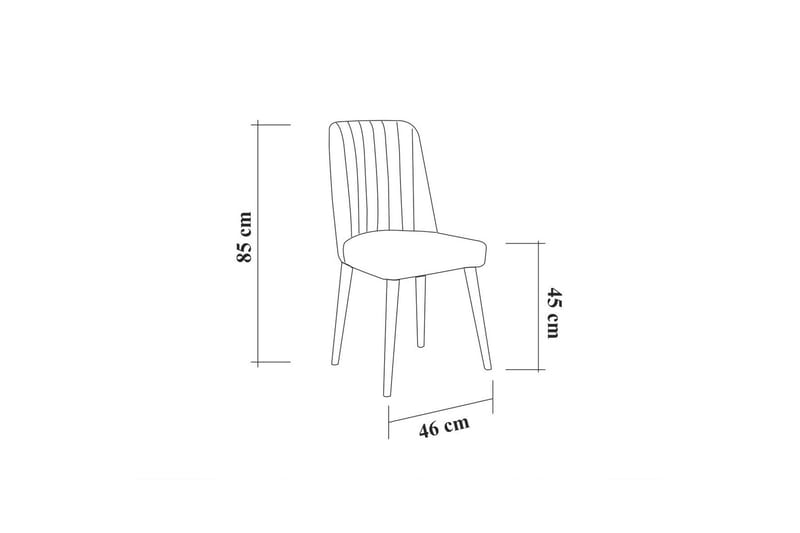 ALLMARAS Stol 85 cm Trä/natur/Antracit - Möbler - Matplats - Matstol & köksstol