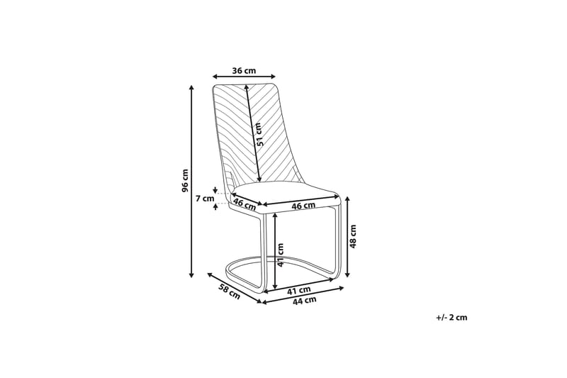 DYSART Matstol 2-pack Sammet/Marinblå - Möbler - Matplats - Matstol & köksstol