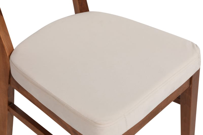 ERTONVINE Matstol Valnöt/Beige 2-Pack - Möbler - Matplats - Matstol & köksstol