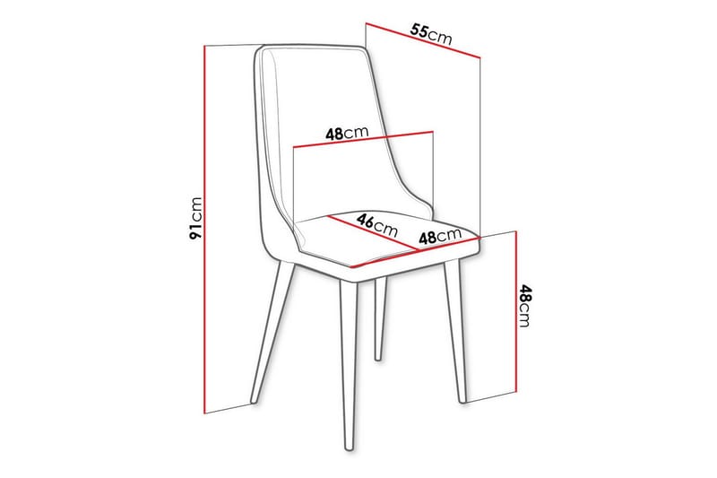 Glenarm Matstol Beige/Svart - Möbler - Matplats - Matstol & köksstol