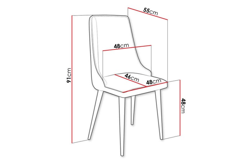 Glenarm Matstol Beige/Svart - Möbler - Matplats - Matstol & köksstol