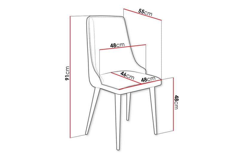 Glenarm Matstol Beige/Svart - Möbler - Matplats - Matstol & köksstol