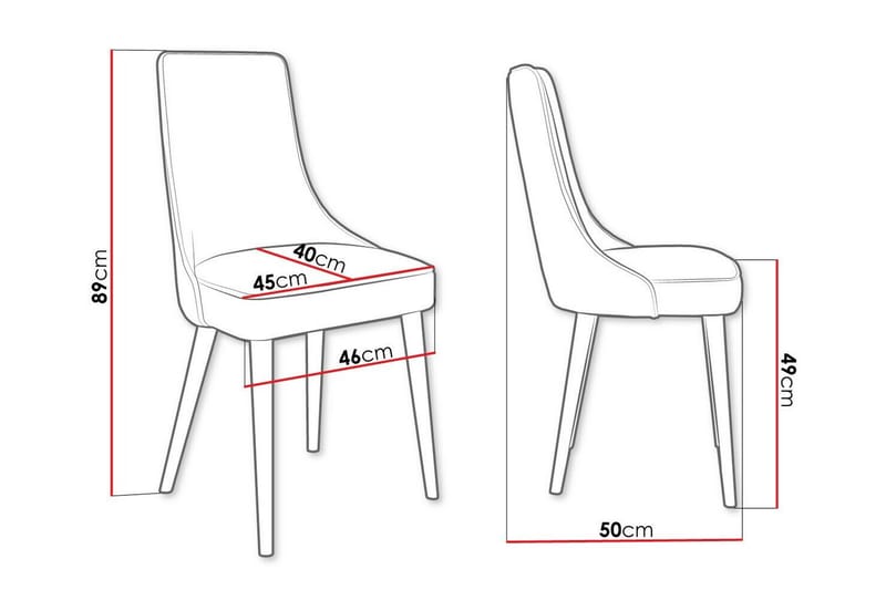 Glenarm Matstol Beige/Svart - Möbler - Matplats - Matstol & köksstol