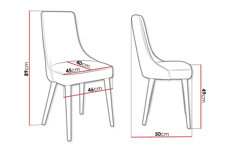 Glenarm Matstol Beige/Svart - Möbler - Matplats - Matstol & köksstol