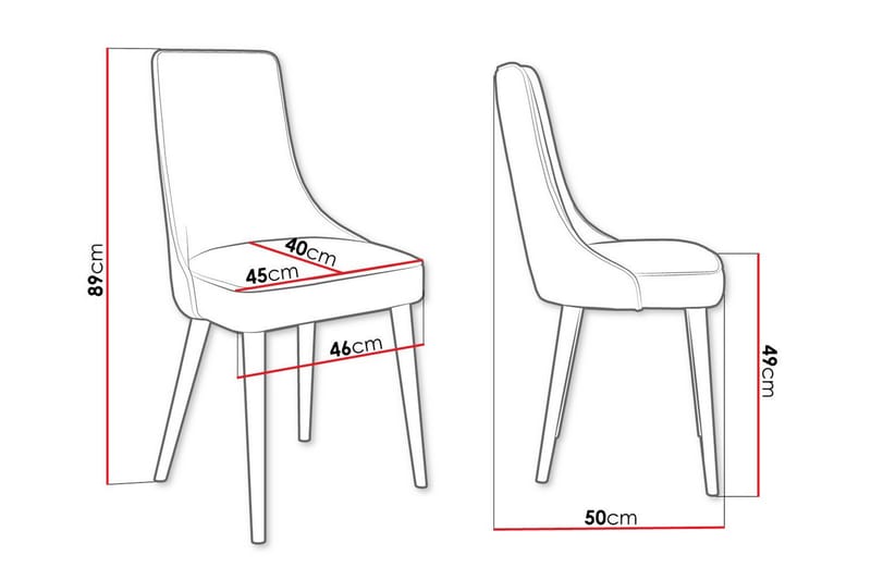 Glenarm Matstol Beige/Svart - Möbler - Matplats - Matstol & köksstol