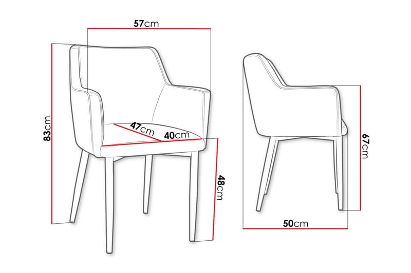 Glenarm Matstol Beige/Svart - Möbler - Matplats - Matstol & köksstol