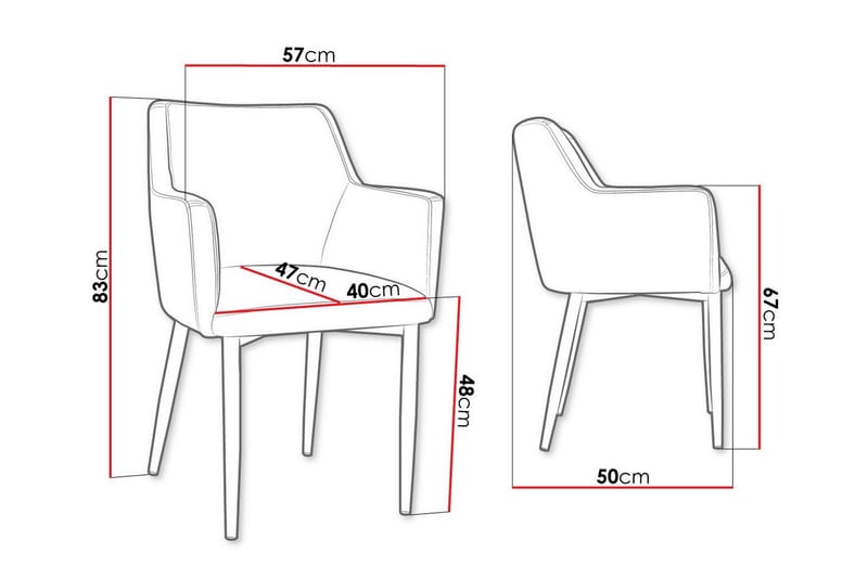 Glenarm Matstol Beige/Svart - Möbler - Matplats - Matstol & köksstol