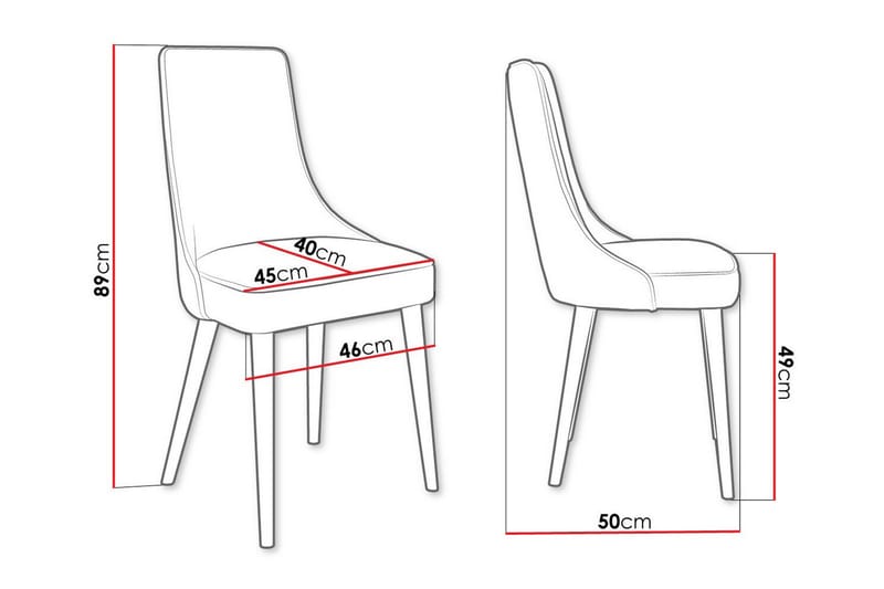 Glenarm Matstol Mörkblå/Svart - Möbler - Matplats - Matstol & köksstol