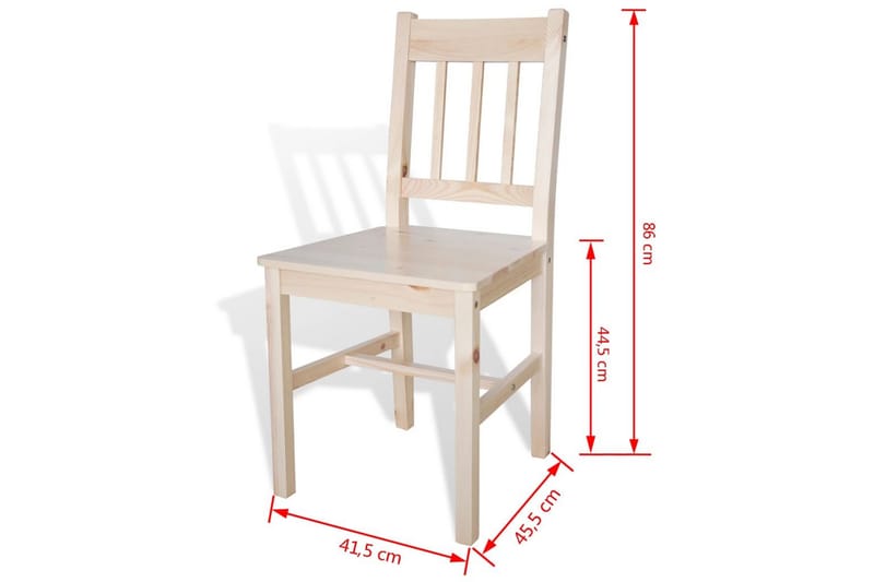 Matstolar 6 st furu - Beige - Möbler - Matplats - Matstol & köksstol