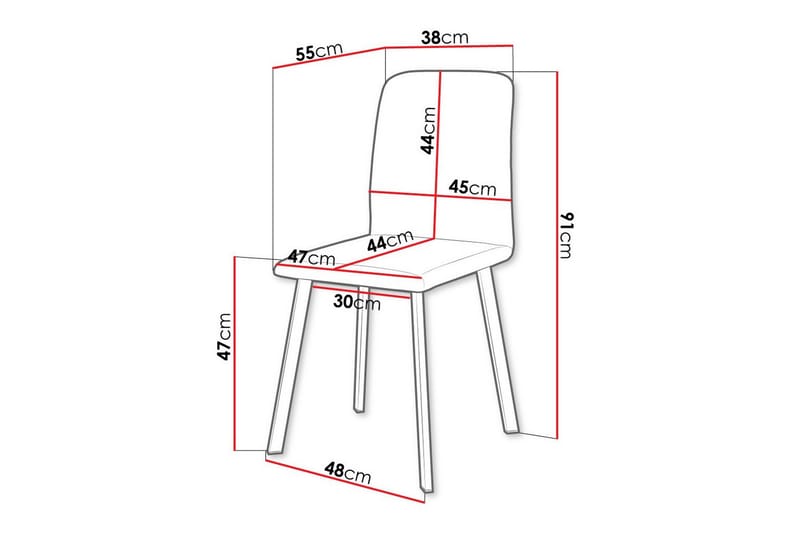 Narberth Matstol Beige/Svart - Möbler - Matplats - Matstol & köksstol