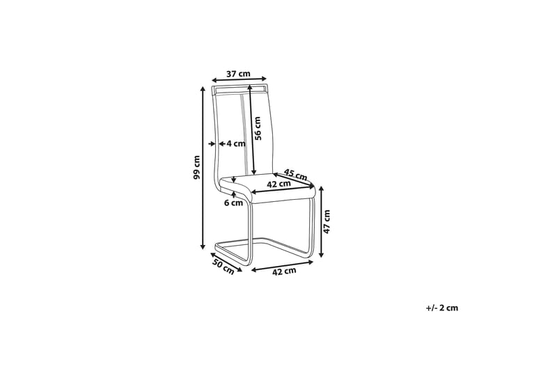 PALEA Matstol 2-pack Konstläder/Grå - Möbler - Matplats - Matstol & köksstol