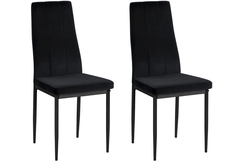 UGGLEHULT Matstol 2-pack Sammet/Svart - Möbler - Matplats - Matstol & köksstol