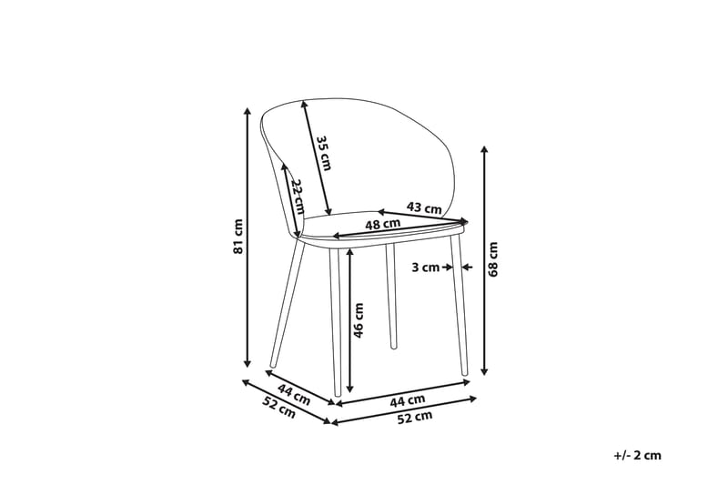 ULVAH Matstol 2-pack Vit - Möbler - Matplats - Matstol & köksstol