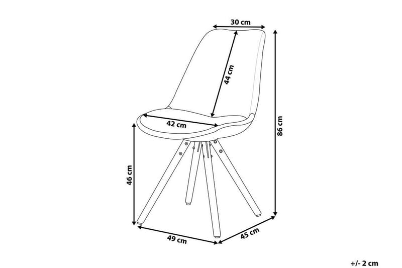 UWAIS Stol 2-Pack Svart - Möbler - Matplats - Matstol & köksstol