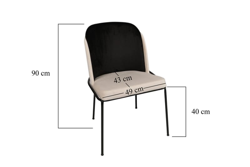 YAEL Matstol Svart 4-Pack - Möbler - Matplats - Matstol & köksstol