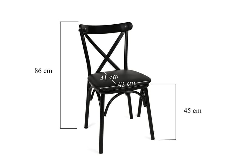 YHARIDGE Matstol Svart 4-Pack - Möbler - Matplats - Matstol & köksstol