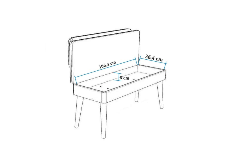 MUNDIN Matgrupp Rektangulär Beige - Möbler - Matplats - Matgrupp & matbord med stolar