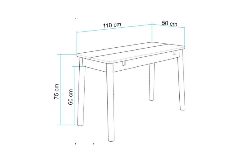 Valsot Matbord 110 cm - Ek - Möbler - Matplats - Matbord & köksbord