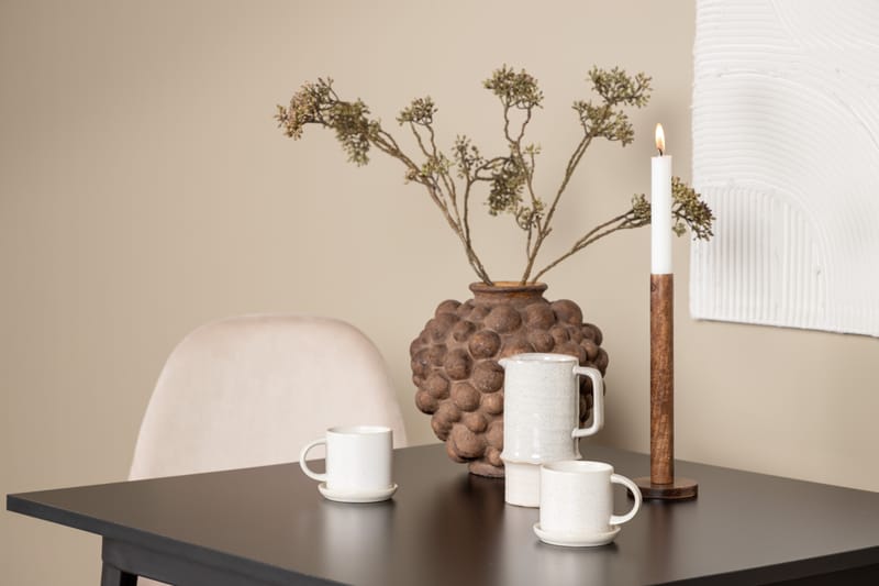 VESTERBY Matgrupp  80 cm Rektangulär Beige med 2 DAWNE Stolar - Möbler - Matplats - Matgrupp & matbord med stolar