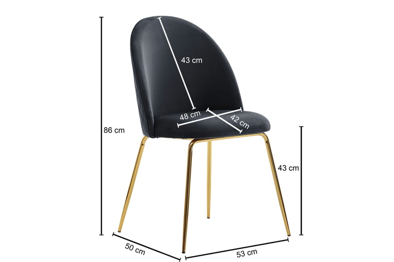 Wohnling Matstol - Antracit - Möbler - Matplats - Matstol & köksstol