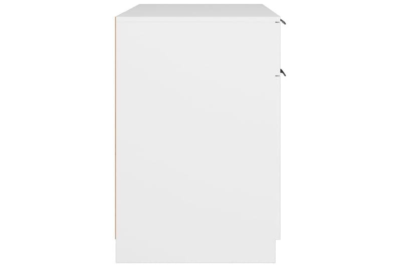 beBasic Skrivbord vit 100x50x75 cm konstruerat trä - Möbler - Hemmakontor - Skrivbord