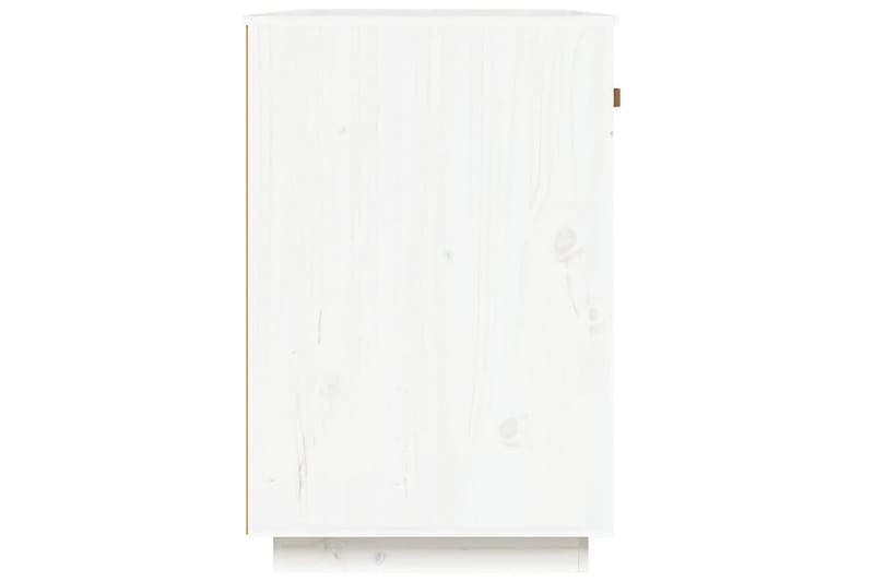 beBasic Skrivbord Vit 95x50x75 cm massiv furu - Möbler - Hemmakontor - Skrivbord