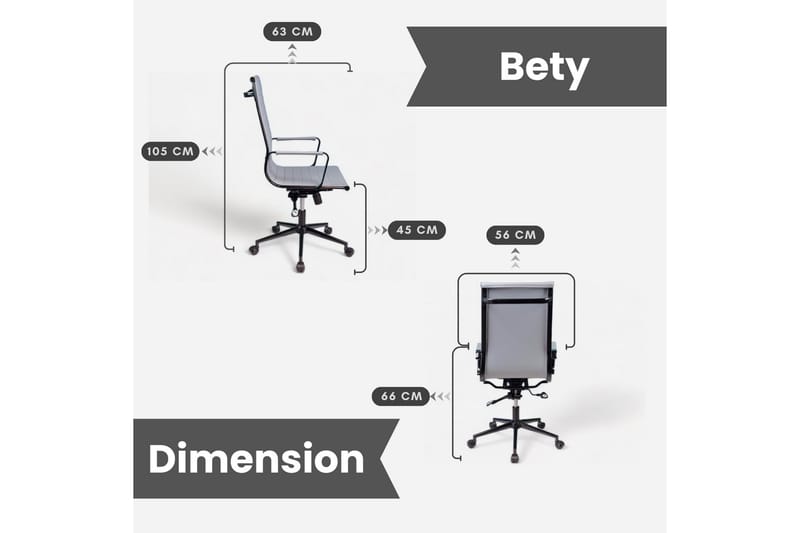 Epifanio Kontorsstol Grå - Möbler - Hemmakontor - Kontorsstol