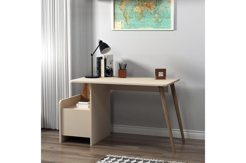 Howe Skrivbord 60x125,2 cm Ljusbrun/Beige - Möbler - Hemmakontor - Skrivbord