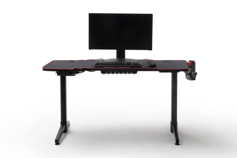 CATTESHALL 4 Gaming Skrivbord 140 cm Höj-och Sänkbart Svart - Möbler - Hemmakontor - Skrivbord