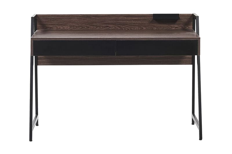 CENRICH Skrivbord 120 cm med Förvaring Mörk Natur - Möbler - Hemmakontor - Skrivbord