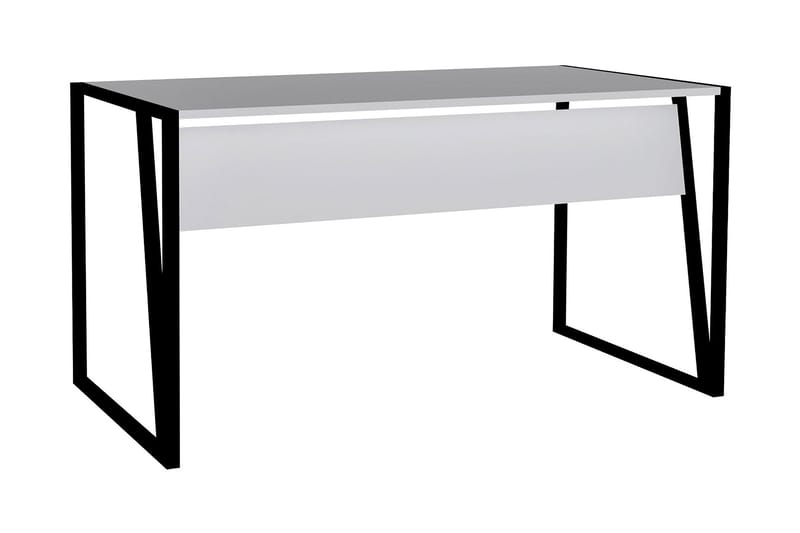 LINDSIE Skrivbord 140 cm Vit/Svart - Gamingbord & datorbord - Skrivbord - Bord