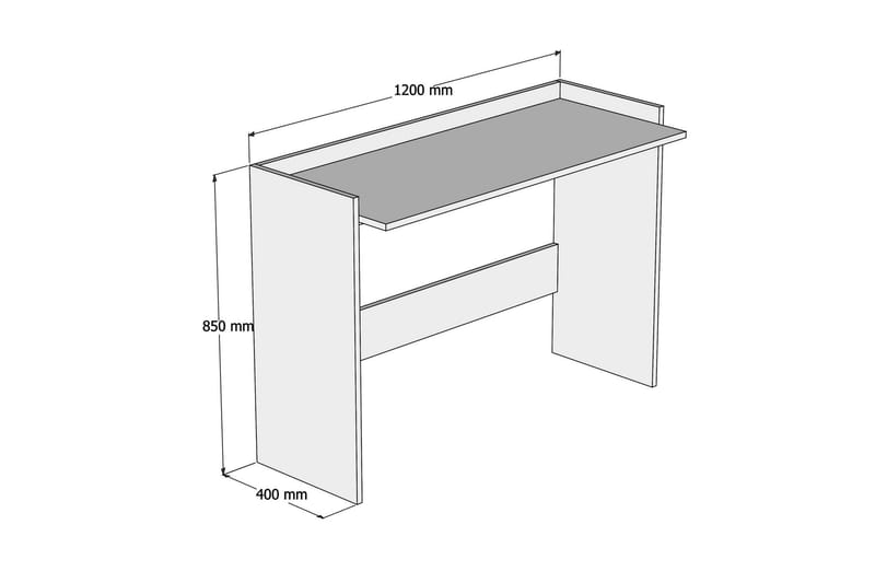 TALERYD Skrivbord 120 cm Vit - Möbler - Hemmakontor - Skrivbord