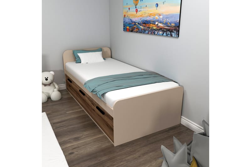 Akser Sängram 91x194 cm Beige - Möbler - Sovrum - Sängram & sängstomme