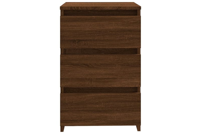 beBasic Sängbord 2 st brun ek 40x35x62,5 cm konstruerat trä - Möbler - Sovrum - Sängbord