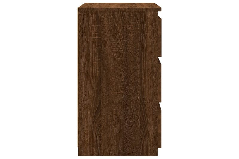 beBasic Sängbord 2 st brun ek 40x35x62,5 cm konstruerat trä - Möbler - Sovrum - Sängbord