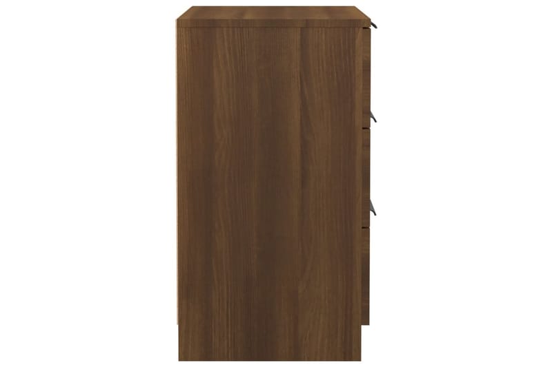 beBasic Sängbord 2 st brun ek 40x36x65 cm - Möbler - Sovrum - Sängbord