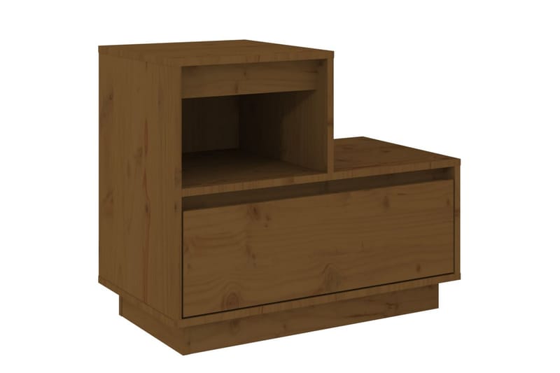 beBasic Sängbord 2 st honungsbrun 60x34x51 cm massiv furu - Möbler - Sovrum - Sängbord