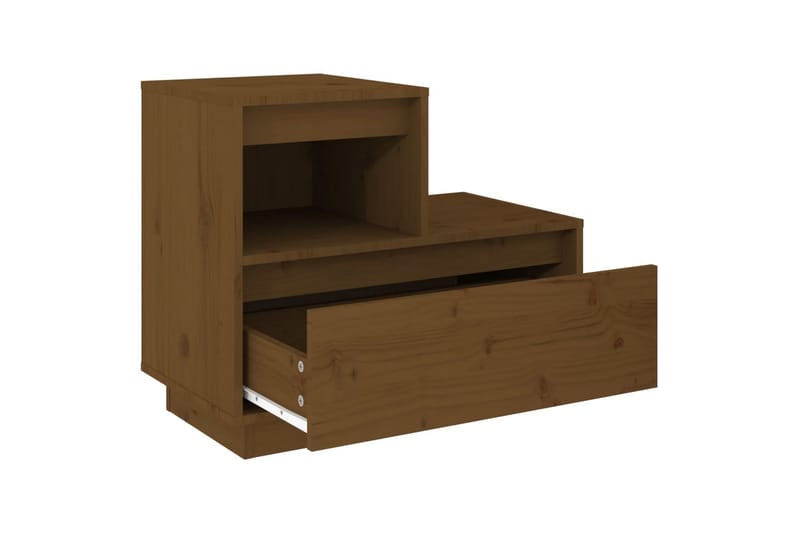 beBasic Sängbord 2 st honungsbrun 60x34x51 cm massiv furu - Möbler - Sovrum - Sängbord