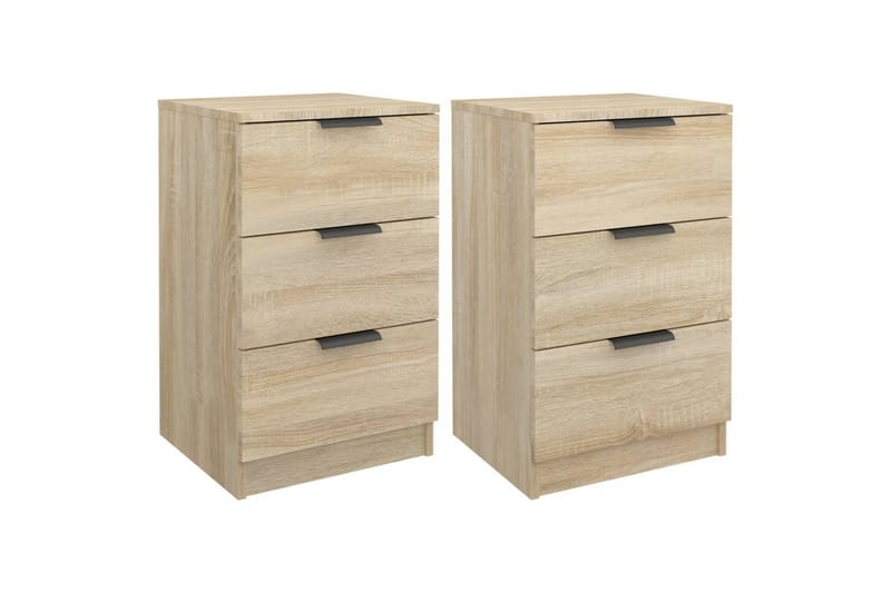 beBasic Sängbord 2 st sonoma-ek 40x36x65 cm - Möbler - Sovrum - Sängbord