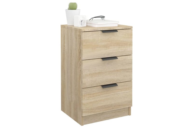 beBasic Sängbord 2 st sonoma-ek 40x36x65 cm - Möbler - Sovrum - Sängbord