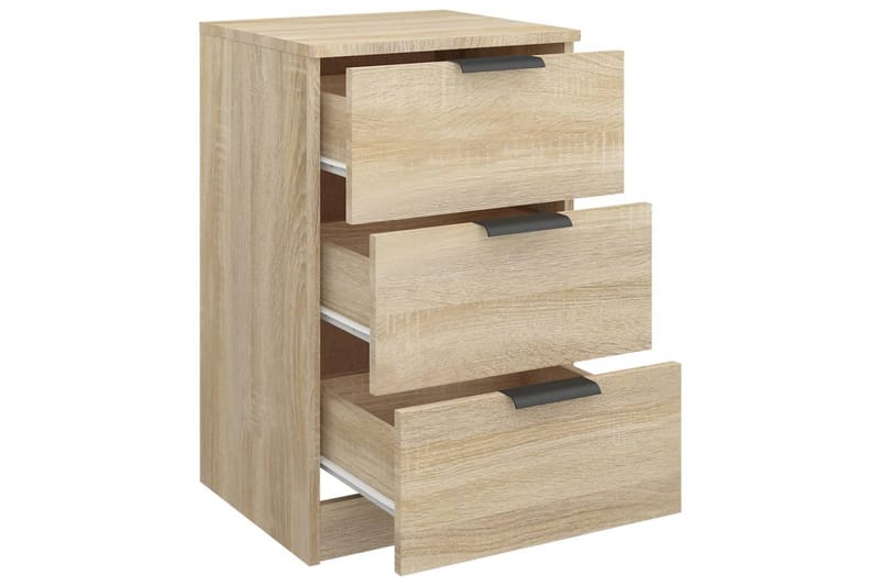 beBasic Sängbord 2 st sonoma-ek 40x36x65 cm - Möbler - Sovrum - Sängbord