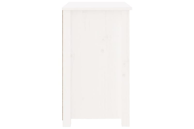 beBasic Sängbord 2 st vit 50x35x61,5 cm massiv furu - Möbler - Sovrum - Sängbord