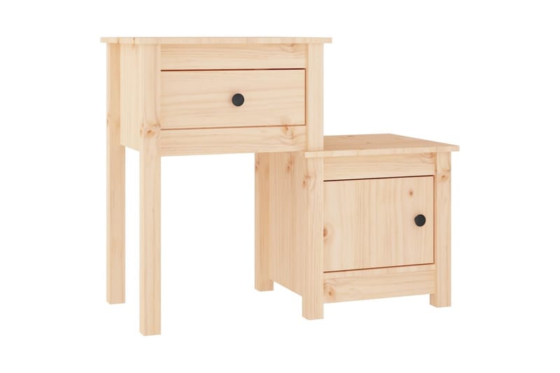 beBasic Sängbord 79,5x38x65,5 cm massiv furu - Möbler - Sovrum - Sängbord