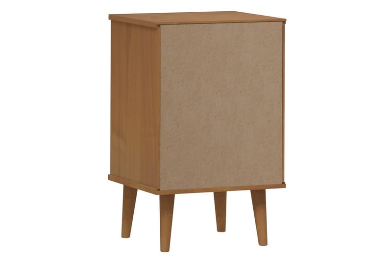 beBasic Sängbord brun 40x35x65 cm massiv furu - Möbler - Sovrum - Sängbord