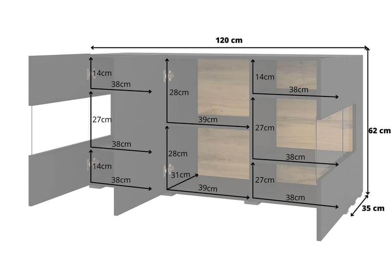 ARMADE Förvaringskista 120 cm Svart - Möbler - Sovrum - Förvaring sovrum - Sängkista